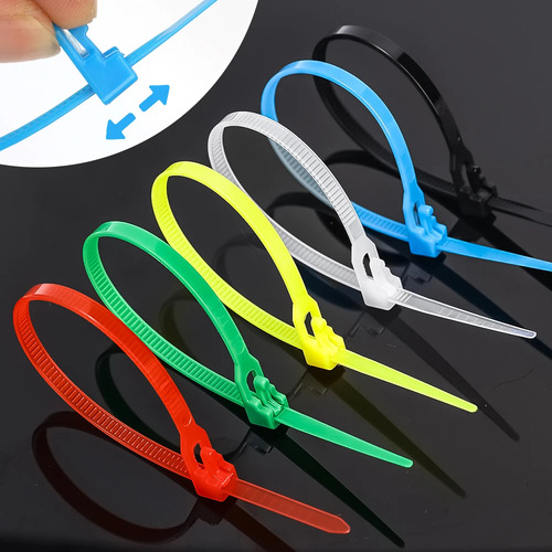 Abraçadeiras De Nylon Ajustáveis, Fio De Fixação, 100 Unidad