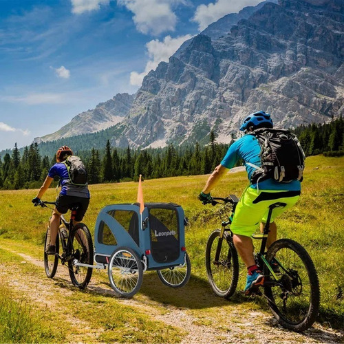 Imagen 8 de 10 de Cochecito-remolque Para Llevar Mascotas En Bici Hasta 40kg