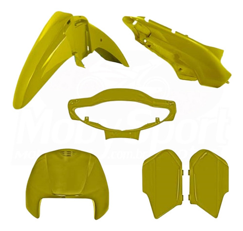 Kit Carenagem Amarelo Honda Biz 100 1998 Melc 3k1603