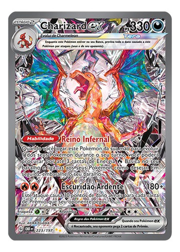 Charizard Ex (223/197) - Carta Avulsa Pokemon