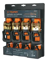 Comprar Juego Sujetadores C\u002Fmatraca Carga Máx 1000 Kg Truper 101741 Color Naranja