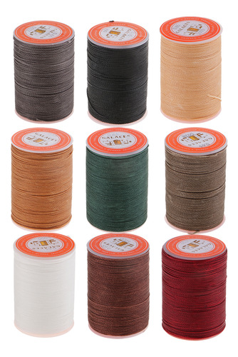 85 Metros De Material Cuero De Coser Encerado De Gris Oscuro
