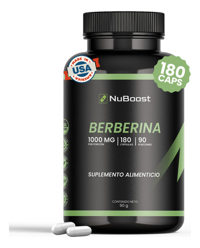 Suplemento En Cápsula Nuboost Suplemento Berberina X 90g