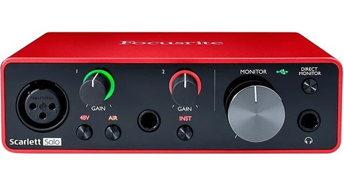 Focusrite Scarlett Solo Usb Audio Interface (gen 3) 