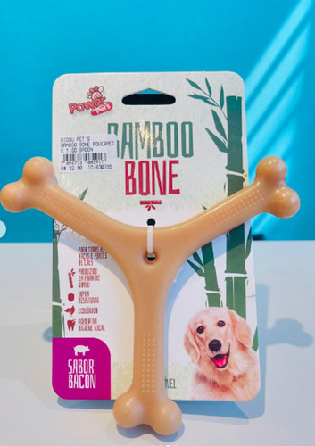 Osso Power Pets Bamboo Bone - Sabor Bacon