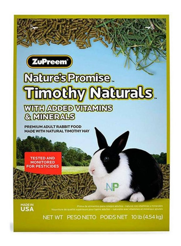 Alimento Conejo Zupreem Timothy Naturals 2.26kg Np
