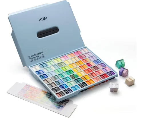 comprar Miya Himi Gouache Twin: 112 Colores\u002F12gr S\u002Fpinceles -iceblue