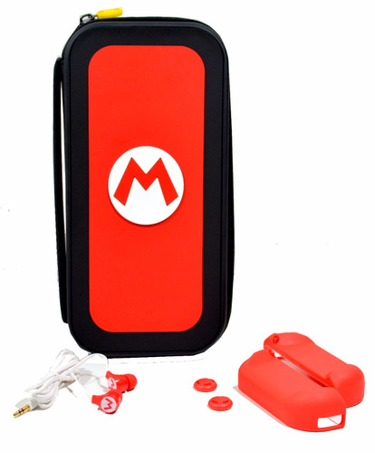 Kit 5 En 1 Nintendo Switch Super Mario Red