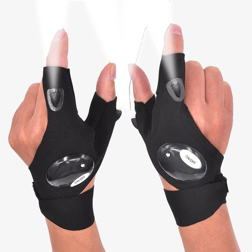 Guantes Con Luz Led (par) Linternas Resistente Al Agua