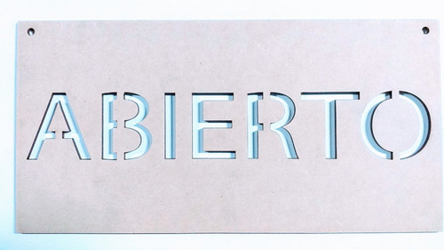 Kit Carteles Abierto Cerrado Vuelvo Enseguida / Fibrofacil
