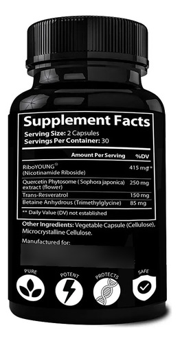 Nad Nicotinamida Advance Biogenix 60 Capsulas