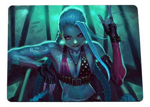 Mouse Pad Grande Pc Pers. League Of Legends Lol Jinx 004