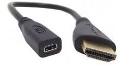 Cable Adaptador Para Micro Hdmi Hembra A Hdmi Macho