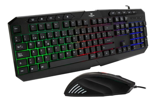 Kit Teclado Y Mouse Gamer Monster Games Initiation K4125
