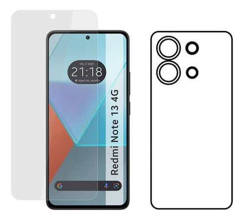 Protector Pantalla Y Trasero Xiaomi  Redmi Note 13 ( 4g )