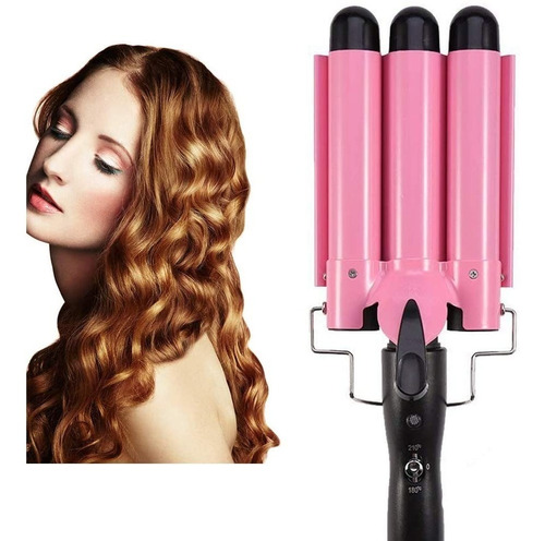 Rizadora Para Cabello Triple Barril Ondas De Sirena