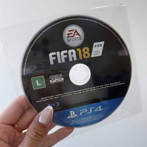 Fifa 18 Ps4 Semi Novo Mídia Física, Sem Capinha (Recondicionado)