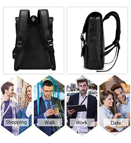 Fandare Mochila Unisex Mochila Impermeable De Pu Para Comput
