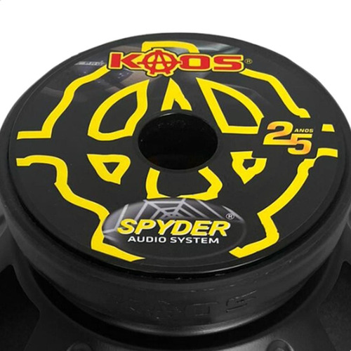 Alto Falante 12'' Kaos 450 Bass 4 Ohms 450 Rms Spyder Cor Preto