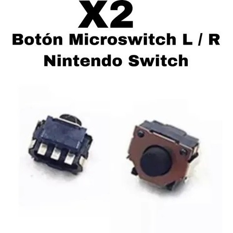 2 X Botón Microswitch L  R Para Joycon De Nintendo Switch