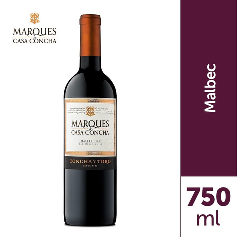 Vinho Tinto Chileno Malbec 750ml Marques De Casa Concha