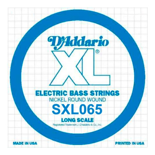 Cuerda Detallada D'addario Bajo Eléctrico 0.65 (double Ball)