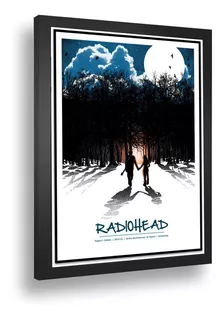 Quadro Emoldurado Poster Emoldurado Radiohead Switzerland