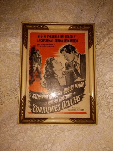 Afiche Antiguo Enmarcado