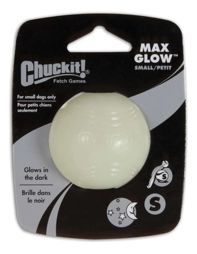 Chuckit! Max Glow Ball Toy Para Perros - Pequeña 2 Pulgada.