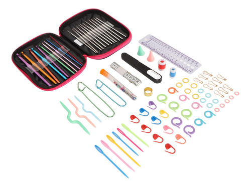 Conjunto De Ganchos De CrochĂȘ, Kit De 100 Unidades, Estojo D