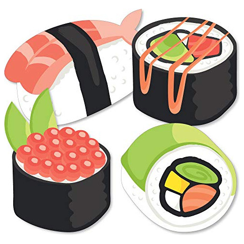 Kit De Decoración Para Fiesta De Sushi - 20 Piezas