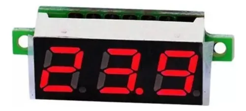 comprar Mini Voltimetro Digital De Panel 0-100v Dc - Color Rojo