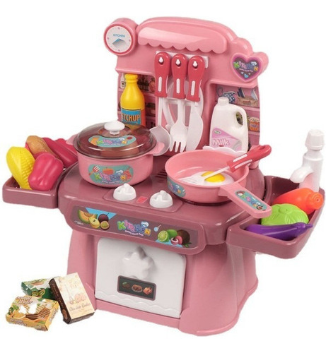 Jj [u Cocina Cocinita Infantil Luz, Sonido Y Agua 24 Piezas