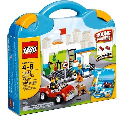 Set Construcción Lego Ladrillos Y Maleta De Juego 146