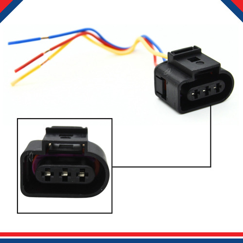 Conector Plug 3 Vias Sensor Rotação Gol 1.6 Ap Flex Tc1173