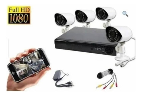 Kit Cctv Con 8 Cámaras De Seguridad Mas Dvr 1080p Full Hd