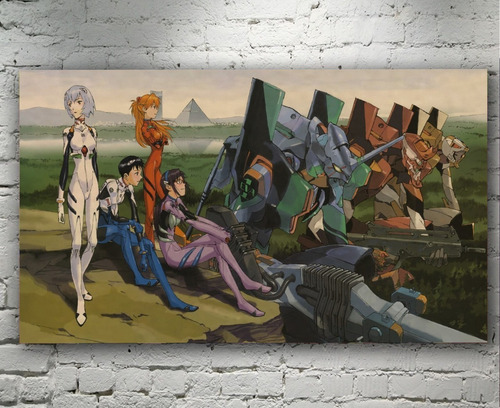 Cuadro Decorativo Neon Genesis Evangelion Anime Artistico