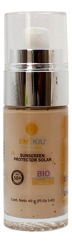 Protector Solar Facial Spf 50 Emikiu Con Color Porcelain 40g