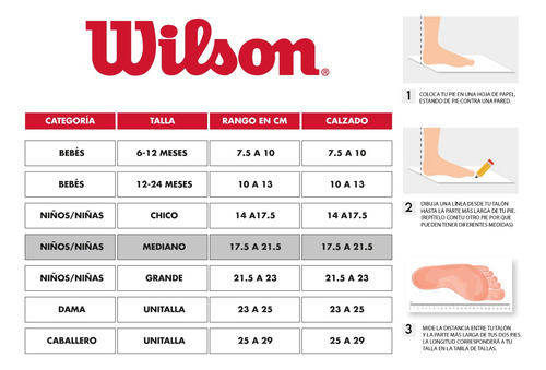 Tines Wilson 10 Pares Para Niñas Sin Felpa Blanco C1023