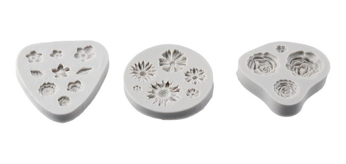 Moldes De Arcilla Polimérica Para Flores, 3 Piezas, Joyas En