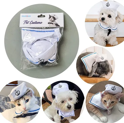 Sombrero De Marinero Para Disfraz De Gato, Perro Pequeño