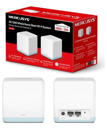 Sistema Mesh Wifi 5 Mercusys Halo H30 Ac1200