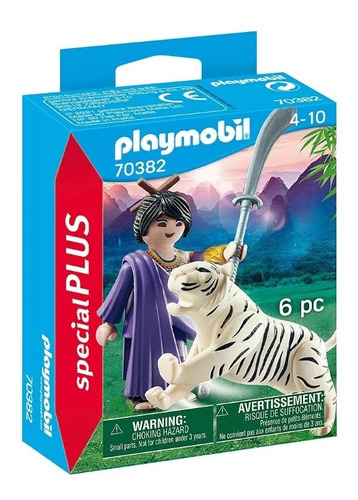 Playmobil Special Plus - Luchador Asiatico Con Tigre - 70382