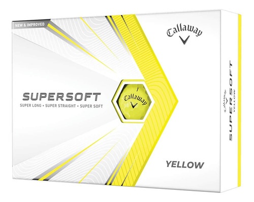 Pelotas De Golf Callaway 2021 Supersoft Yellow