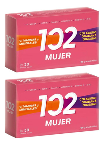 2un 102 Años Suplemento Dietario Mujer 30 Capsulas Blandas