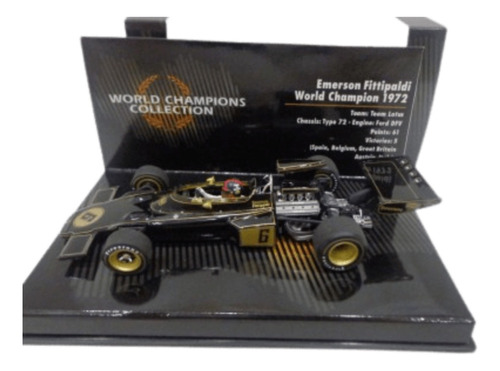 Lotus 72 Fittipaldi Campeon 1972 1/43 Minichamps World Champ