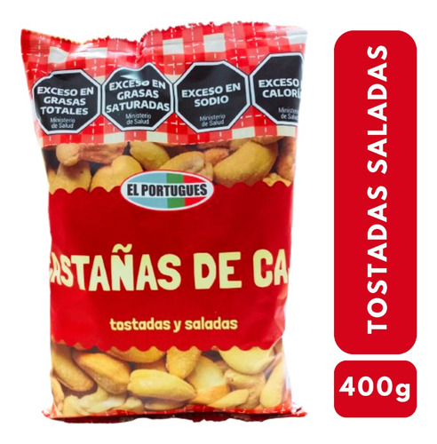 Castañas Caju Tostadas Saladas Enteras X 400g - El Portugues