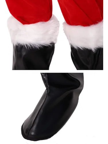 Adomi Traje De Papa Noel De Lujo Para Ninos, 10 Piezas. Disf