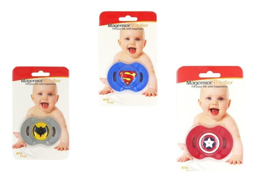 Imagen 1 de 6 de Chupones Para Bebe 0 A 6 Meses
