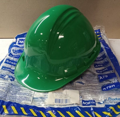 New North Dark Green Hard-hat 4 Pt Ratchet Adjustable Ansi